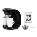 450W Household Electric Steam Drip Coffee Maker Automatic Dual Cup Coffee Machine Dual-use American Coffee Tea Machine 110V/220V
